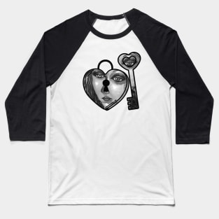 Lock and key Baseball T-Shirt